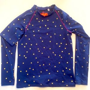 Boden long sleeve swim shirt/ rash guard, girls size 13-14
